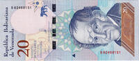Venezuela 20 Bolivares Billet, 2018-01-15 -