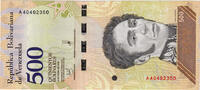 Venezuela 500 Bolivares Billet, 2018-01-15 -