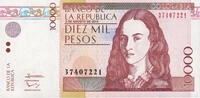 Colombie 10000 Pesos Billet, 2014-08-03 -