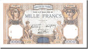 France 500 Francs Billet, 1 000 F 1927-1940 ''Cérès et Mercure'' -