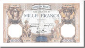 France 500 Francs Billet, 1 000 F 1927-1940 ''Cérès et Mercure'' -