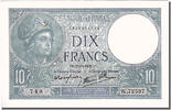 France 10 Francs Billet, 10 F 1916-1942 ''Minerve'', 1939-09-21 -