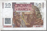 France 50 Francs Billet, 50 F 1946-1951 ''Le Verrier'', 1948-04-08 -