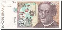 Espagne 5000 Pesetas Billet, 1992-10-12 -
