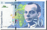 France 50 Francs Billet, 50 F 1992-1999 ''St Exupéry'' -