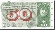 Suisse 50 Franken Billet, 1965-12-23 -