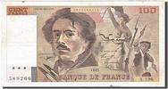 France 100 Francs Billet, 1991, Fayette:69.4b, KM:154e -