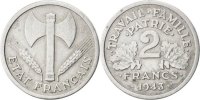 France 2 Francs Monnaie, Bazor, Beaumont le Roger, Aluminium -