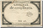France 5 Livres Police, 10 brumaire de l'an 2 - (31 octobre 1793) -