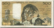 France 500 Francs Pascal, 1973-12-06, Fayette:71.10, KM:156b -