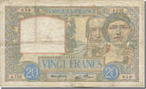 France 20 Francs Science et Travail, 1940-08-01, Fayette:12.05 -
