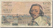 France 1000 Francs Richelieu, 1957-03-07, Fayette:42.25, KM:134b -