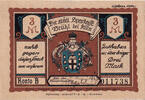 Allemagne 3 Mark Billet, Brühl, Blason, 1922-10-01, Mehl:192.1a -