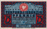 Allemagne 75 Pfennig Billet, Scharmbeck, ferme, Mehl:1173.2a -