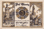 Allemagne 5 Pfennig Billet, Sangerhausen, Eglise 1921-06-26, SPL Mehl:1163.1a -