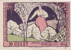 Allemagne 25 Pfennig Billet, Salzig, Monument 1921-04-25, SPL Mehl:1163.1a -