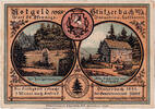 Allemagne 50 Pfennig Billet, Stützerbach, chalet, Mehl:1287.1 -