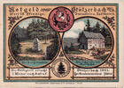 Allemagne 75 Pfennig Billet, Stützerbach, Forêt, Mehl:1287.1 -