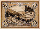 Allemagne 20 Pfennig Billet, Stützerbach, montagne, Mehl:1287.3 -