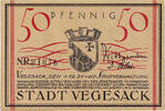 Allemagne 50 Pfennig Billet, Vegesack, Eglise 1921-12-01, SPL Mehl:1359.2 -