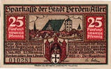 Allemagne 25 Pfennig Billet, Verden, personnage 1923-01-01, SPL Mehl:1360.1 -
