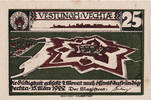 Allemagne 25 Pfennig Billet, Vechta, personnage 1922-03-15, SPL Mehl:1358.1 -