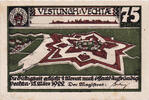 Allemagne 75 Pfennig Billet, Vechta, rempart 1922-03-15, SPL Mehl:1358.1 -