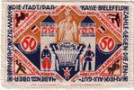 Allemagne 50 Mark Bielefeld, 1922-04-09, Soie, Grabowski:47c -