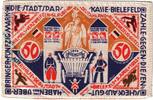 Allemagne 50 Mark Bielefeld, 1922-04-09, Soie, Grabowski:49c -