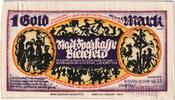 Allemagne 1 Goldmark Bielefeld, 1923-02-01, Soie, Grabowski:100var -