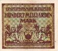 Allemagne 100 Milliarden Mark Bielefeld, 1923-02-15, Grabowski:88 -
