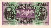 Allemagne 25 Milliarden Mark Bielefeld, 1923-02-01 -