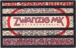 Allemagne 20 Mark Bielefeld, 1918-11-01 -