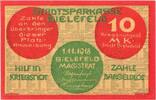 Allemagne 10 Mark Bielefeld, 1918-11-01 -