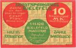 Allemagne 10 Mark Bielefeld, 1918-11-01 -