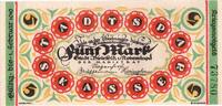 Allemagne 5 Mark Bielefeld, 1918-11-01 -