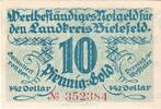 Allemagne 10 Goldpfenning Bielefeld, 1923-11-28 -