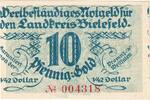 Allemagne 10 Goldpfenning Bielefeld, 1923-11-28 -