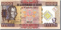 Guinée 1000 Francs Billet, Guinea, 2010-03-01 -