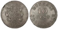 Régions françaises 10 Centimes Monnaie, FRENCH STATES, ANTWERP, Anvers, Bronze -