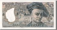 France 50 Francs Billet, 50 F 1976-1992 ''Quentin de La Tour'' -
