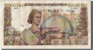 France 10,000 Francs Billet, 10 000 F 1945-1956 ''Génie Français'' -