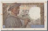 France 10 Francs Billet, 10 F 1941-1949 ''Mineur'', 1943-09-09 -
