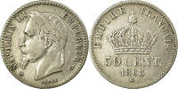 France 50 Centimes Monnaie, Napoleon III, Napoléon III, Strasbourg -