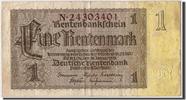 Allemagne 1 Rentenmark Billet, 1937-01-30, KM:173b -