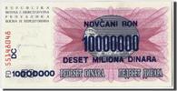 Bosnie-Herzégovine 10,000,000 Dinara Billet, Bosnia - Herzegovina, 1993-11-10, KM:36 -