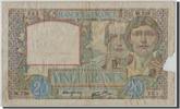 France 20 Francs Billet, 20 F 1939-1942 ''Science et Travail'' -