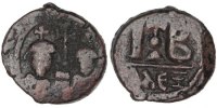 12 Nummi Monnaie, Héraclius, Alexandrie, Cuivre, Sear:857 -
