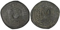 Follis Monnaie, Heraclius 610-641, Cyzique, Cuivre, Sear:839 -