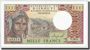 Djibouti 1000 Francs Billet, Undated (1988), KM:37b -